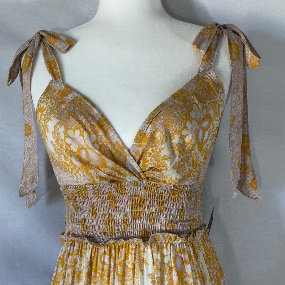 NWT- Free People - Let's Smock About It Maxi Dress - Picture 3 of 12